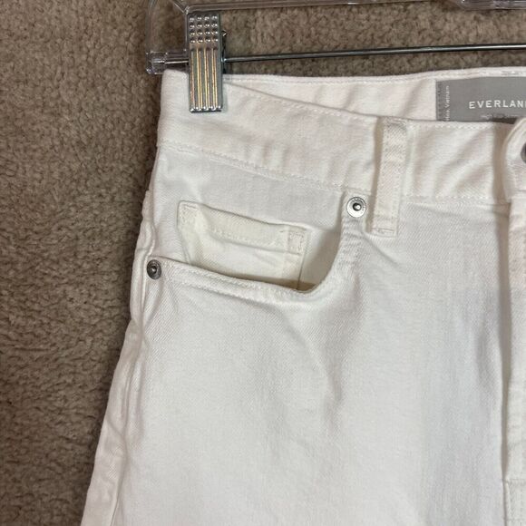Everlane Skinny Jeans Womens Size 25 Bone High Rise Stretch‎ Japanese Denim NEW - Picture 5 of 13